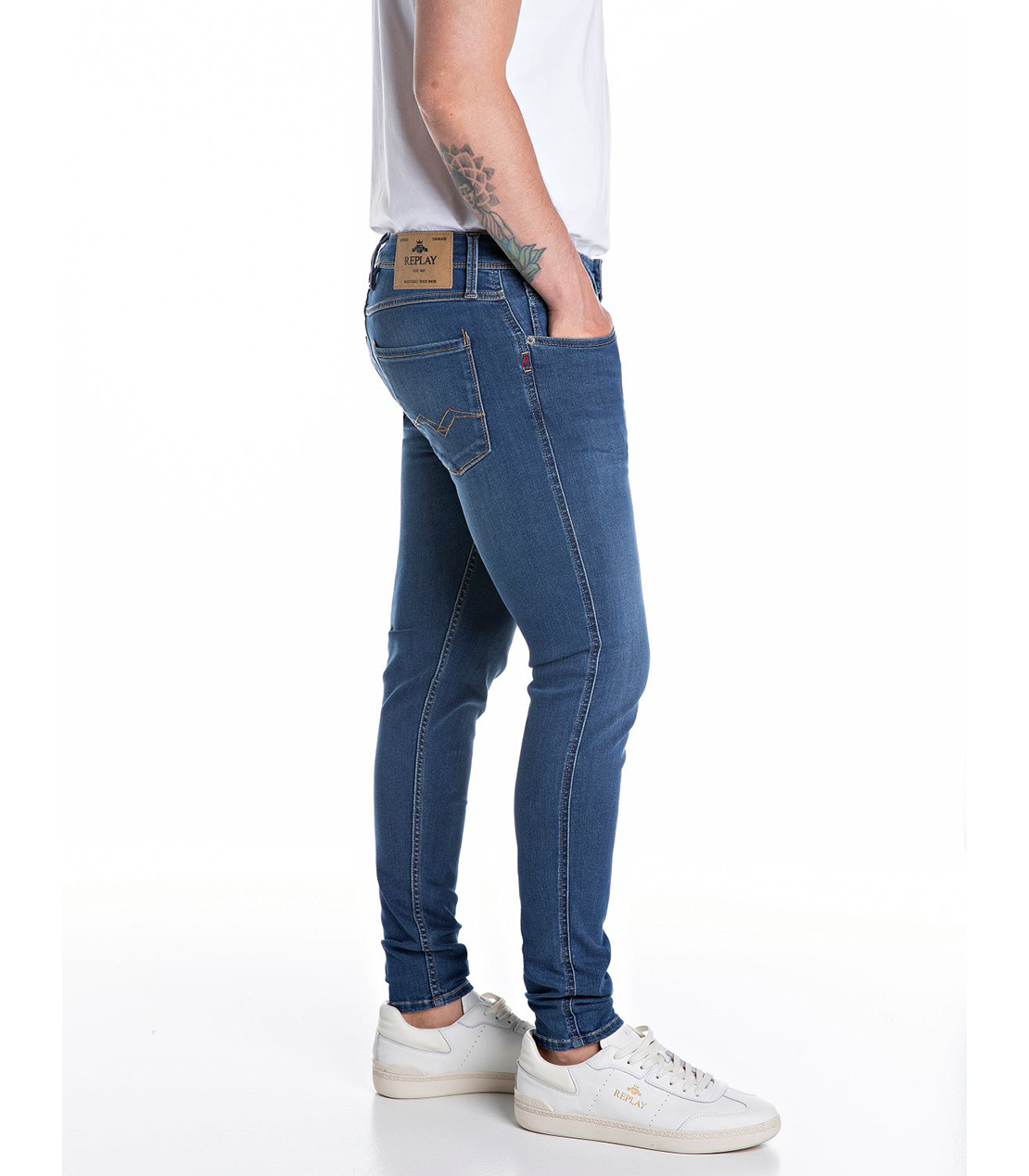 スーパースリムBRONNYパワーストレッチブルーデニム 詳細画像 ダークブルー 3